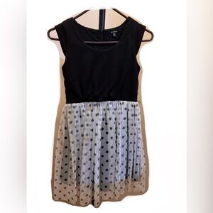 Zunie Black and White Polka Dot Dress